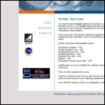 Screen shot of the Amber Services website.