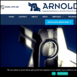 Screen shot of the Arnold Engineering Plastics Ltd website.
