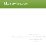 Screen shot of the Lakel Services website.
