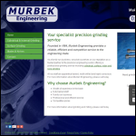 Screen shot of the Murbek Engineering website.