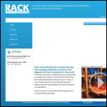 Screen shot of the Rack International (UK) Ltd website.