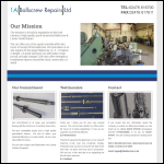 Screen shot of the 1A Ballscrew Repairs website.
