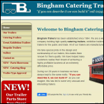 Screen shot of the Bingham Trailers website.