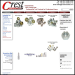 Screen shot of the Crest Industrial website.