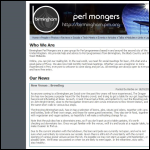 Screen shot of the Birmingham Perl Mongers Ltd website.