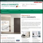 Screen shot of the Apollo Door Sets website.