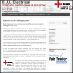 Screen shot of the BJL Electrical website.