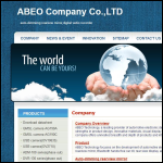 Screen shot of the Abeo Ltd website.