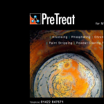 Screen shot of the Pre-Treatment Technologies Ltd website.