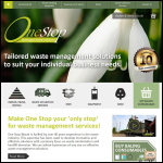 Screen shot of the One Stop Managed Waste Solutions Ltd website.