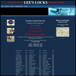 Screen shot of the Lees Locksmiths website.