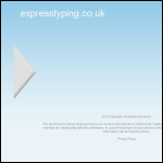 Screen shot of the Express Typing website.