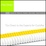 Screen shot of the Curly Flex Direct Ltd website.