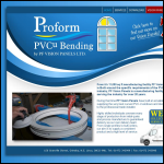 Screen shot of the Pro-Form Bending Services Ltd website.