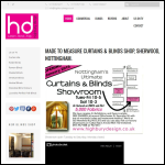 Screen shot of the Highbury Design website.