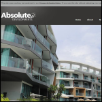 Screen shot of the Absolute Developments Uk Ltd website.