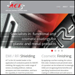 Screen shot of the Applied Coating Technologies Ltd website.