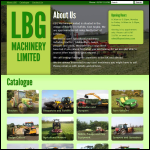 Screen shot of the Lbg International Ltd website.