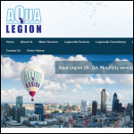 Screen shot of the Aqua Legion UK Ltd website.