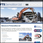 Screen shot of the FTS Demolition Ltd website.