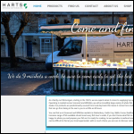 Screen shot of the Harts Natural Seafoods Ltd website.