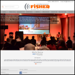 Screen shot of the Fisher Audio Visual website.