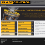 Screen shot of the Plast-Control UK Ltd website.