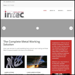 Screen shot of the Intec Laser Services Ltd website.