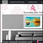 Screen shot of the Accentia Arts Ltd website.