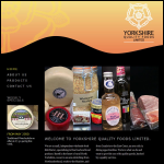 Screen shot of the Yorkshire Quality Foods Ltd website.