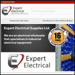 Screen shot of the Expert Electrical Supplies Ltd website.