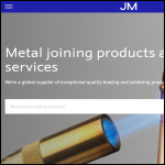 Screen shot of the Johnson Matthey Metal Joining website.