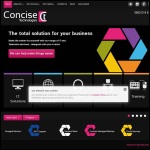 Screen shot of the Concise IT Ltd website.
