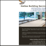 Screen shot of the Hatlee Building Services Ltd website.