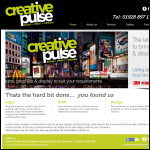 Screen shot of the Creative Pulse website.