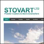 Screen shot of the Stovart Ltd website.