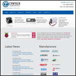 Screen shot of the Cynergistic Technologies Ltd website.