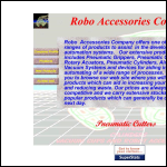 Screen shot of the Robo Accessories Co website.