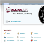 Screen shot of the Algar Air website.