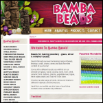 Screen shot of the Bamba Beads Ltd website.