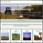 Screen shot of the Legacy Habitat Management Ltd website.