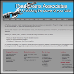Screen shot of the Paul Evans Associates website.