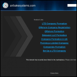Screen shot of the Air Bake Systems Ltd website.
