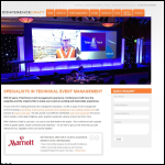 Screen shot of the Conference Craft Ltd website.