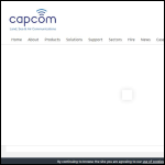 Screen shot of the Capcom Land Sea & Air Communications Ltd website.