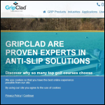 Screen shot of the GRIPCLAD website.