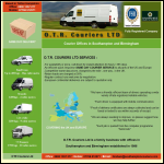 Screen shot of the OTR Couriers Ltd website.