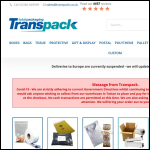 Screen shot of the Transpack Ltd website.