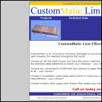 Screen shot of the Custommatic Ltd website.