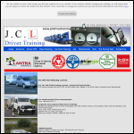 Screen shot of the JCL Driver Training website.